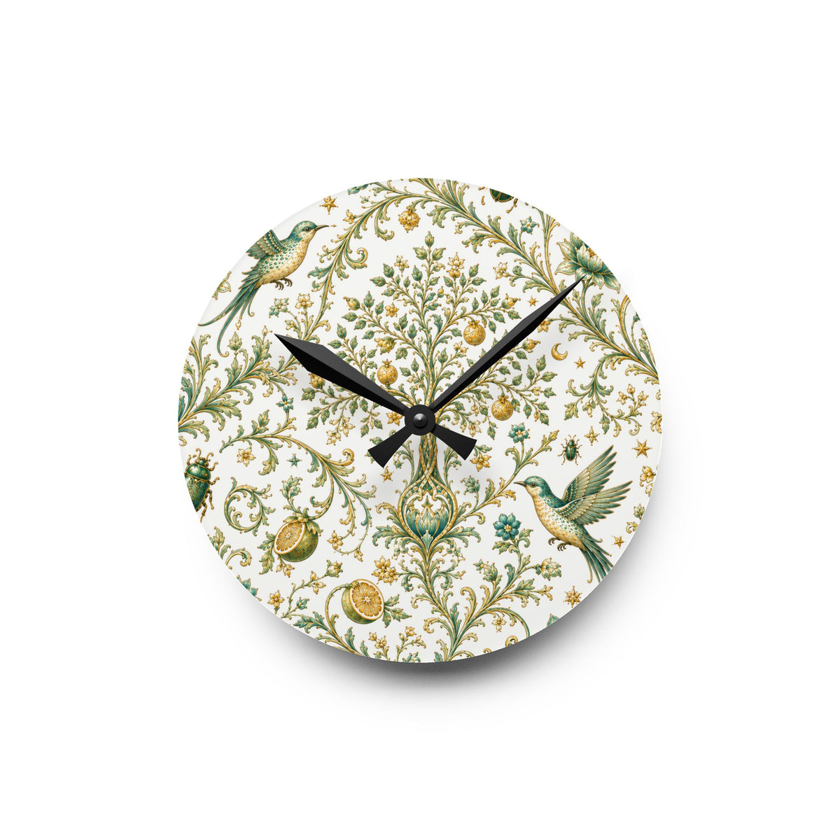 Sacred Canopy Moon Milk Acrylic Wall Clock