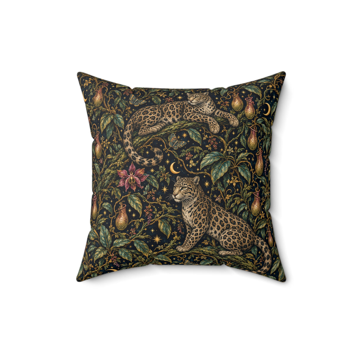 Cloud Leopard Reverie Nocturne Decorative Pillow