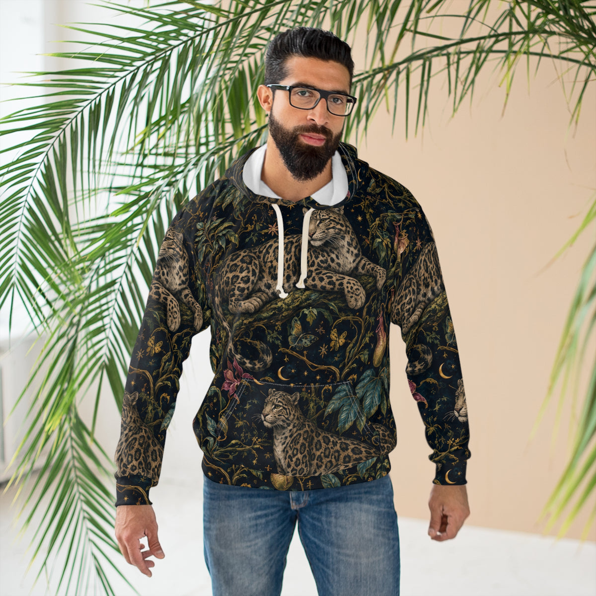 Cloud Leopard Reverie Nocturne Pullover Hoodie