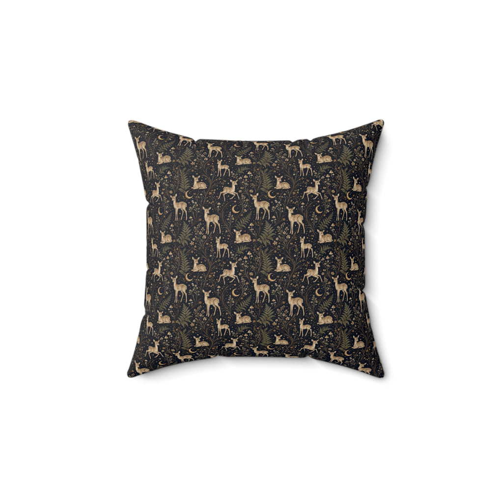 Astral Fawn Nocturne Decorative Pillow