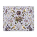 Botanical Bird's Nest Lilac Stretched Canvas