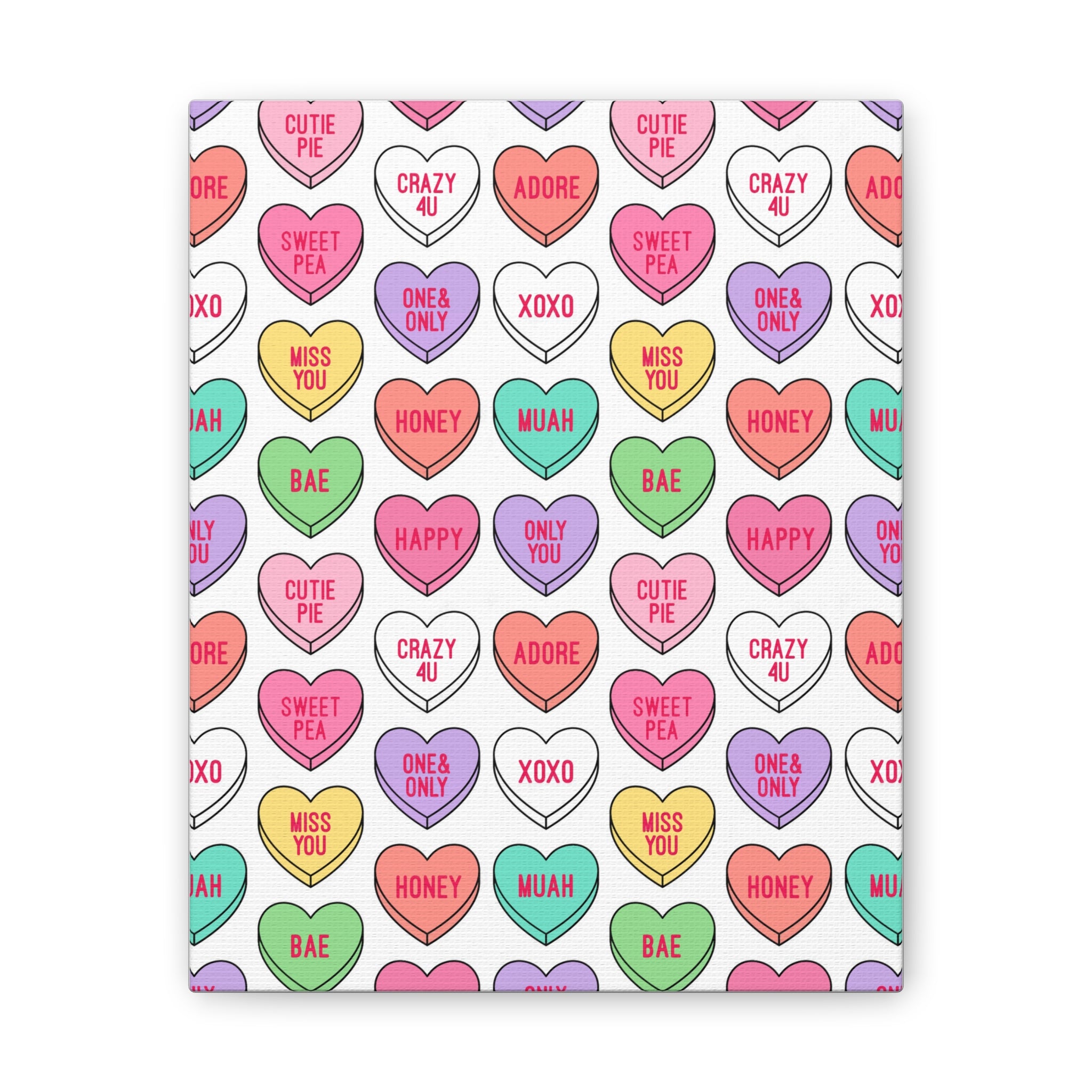 Candy Heart Stretched Canvas