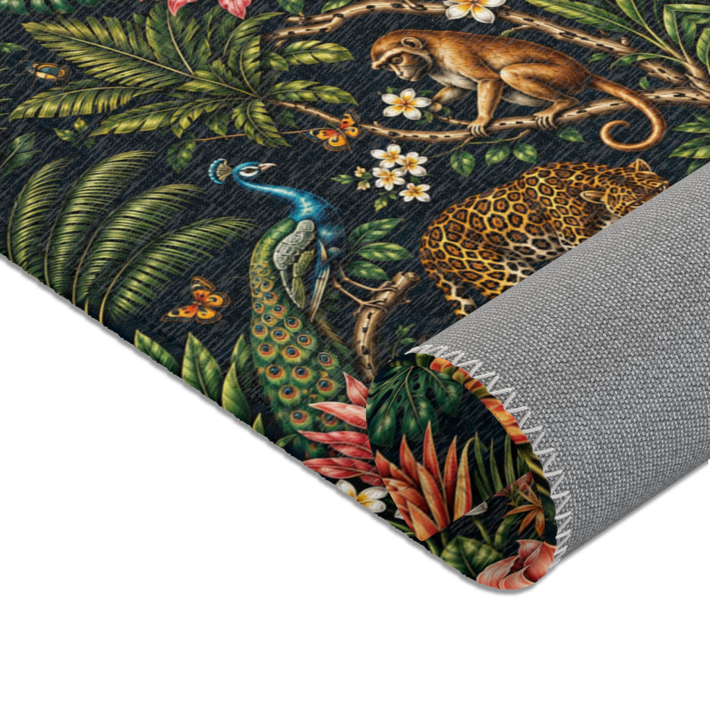 Mystic Jungle Midnight Jungle Area Rug