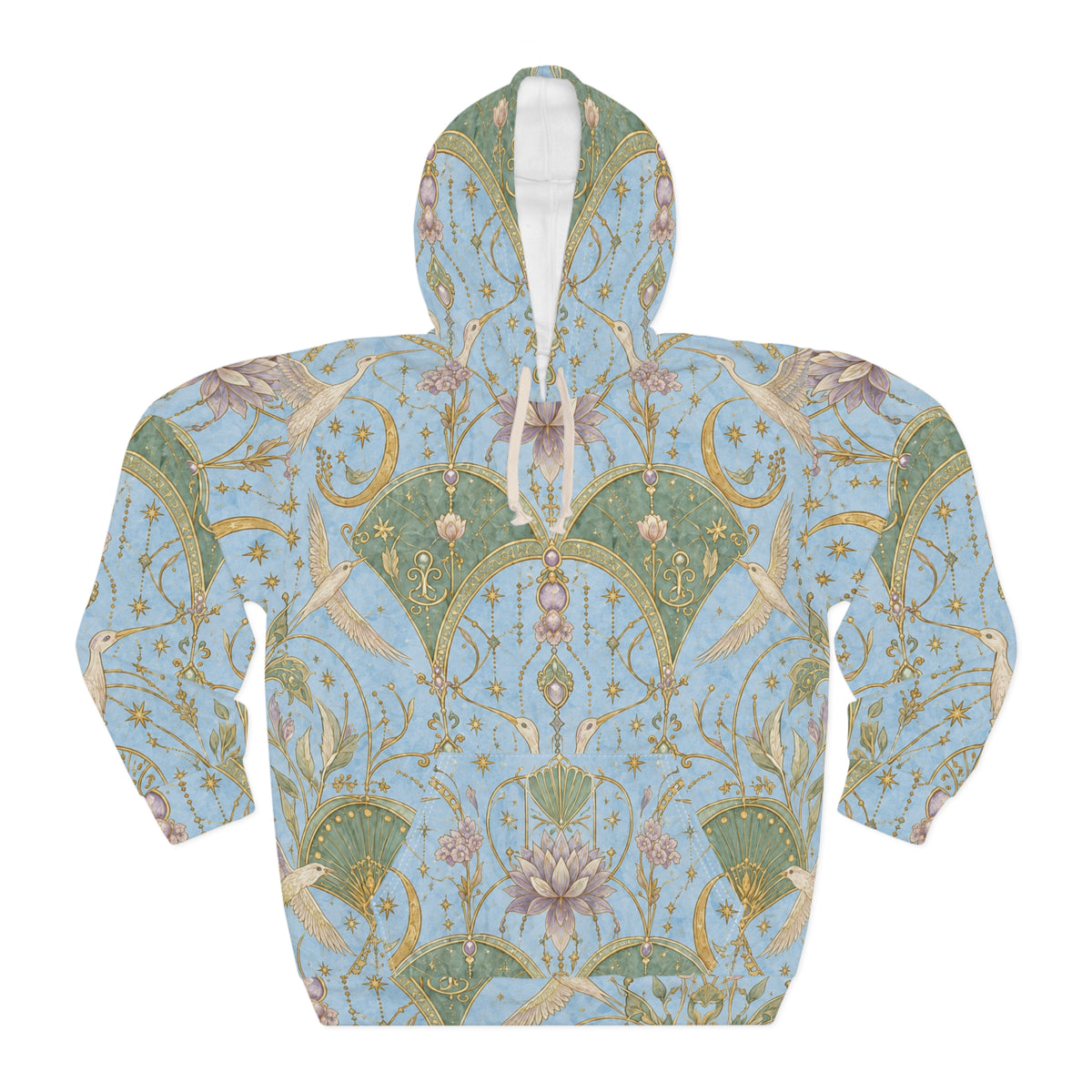 Celestial Aviary Blue Hour Pullover Hoodie
