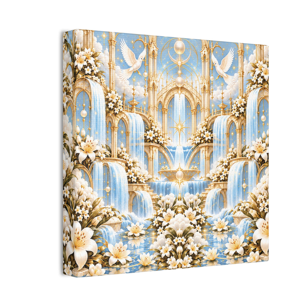 Living Waters Sanctuary Moonstone Ivory 8-inch Canvas
