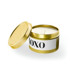 XOXO Tin Candle