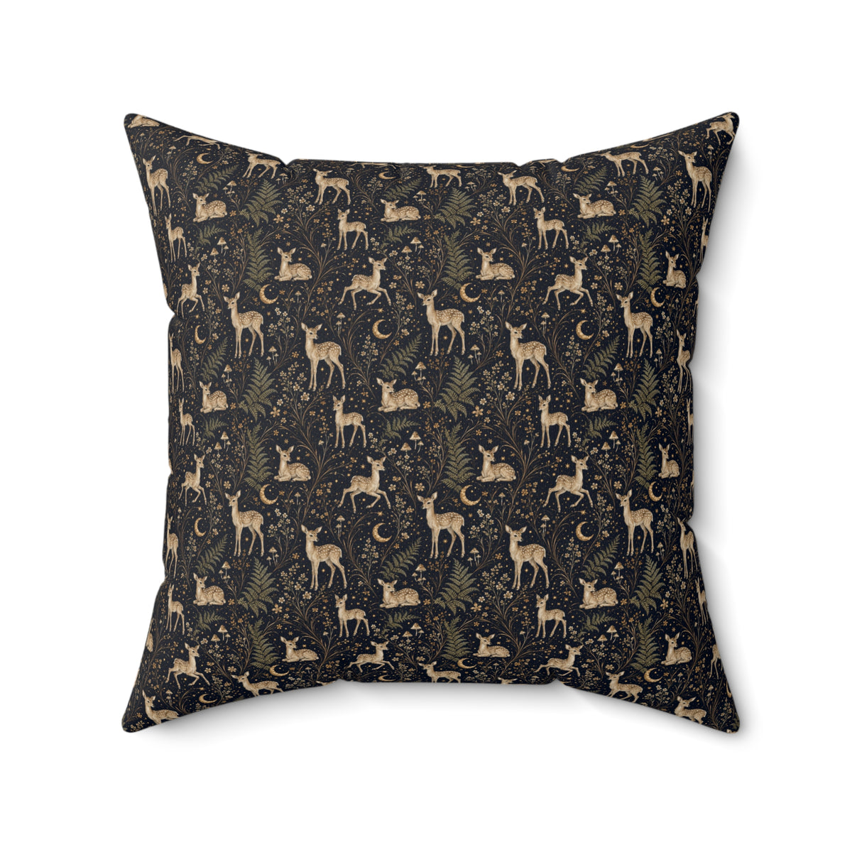 Astral Fawn Nocturne Decorative Pillow