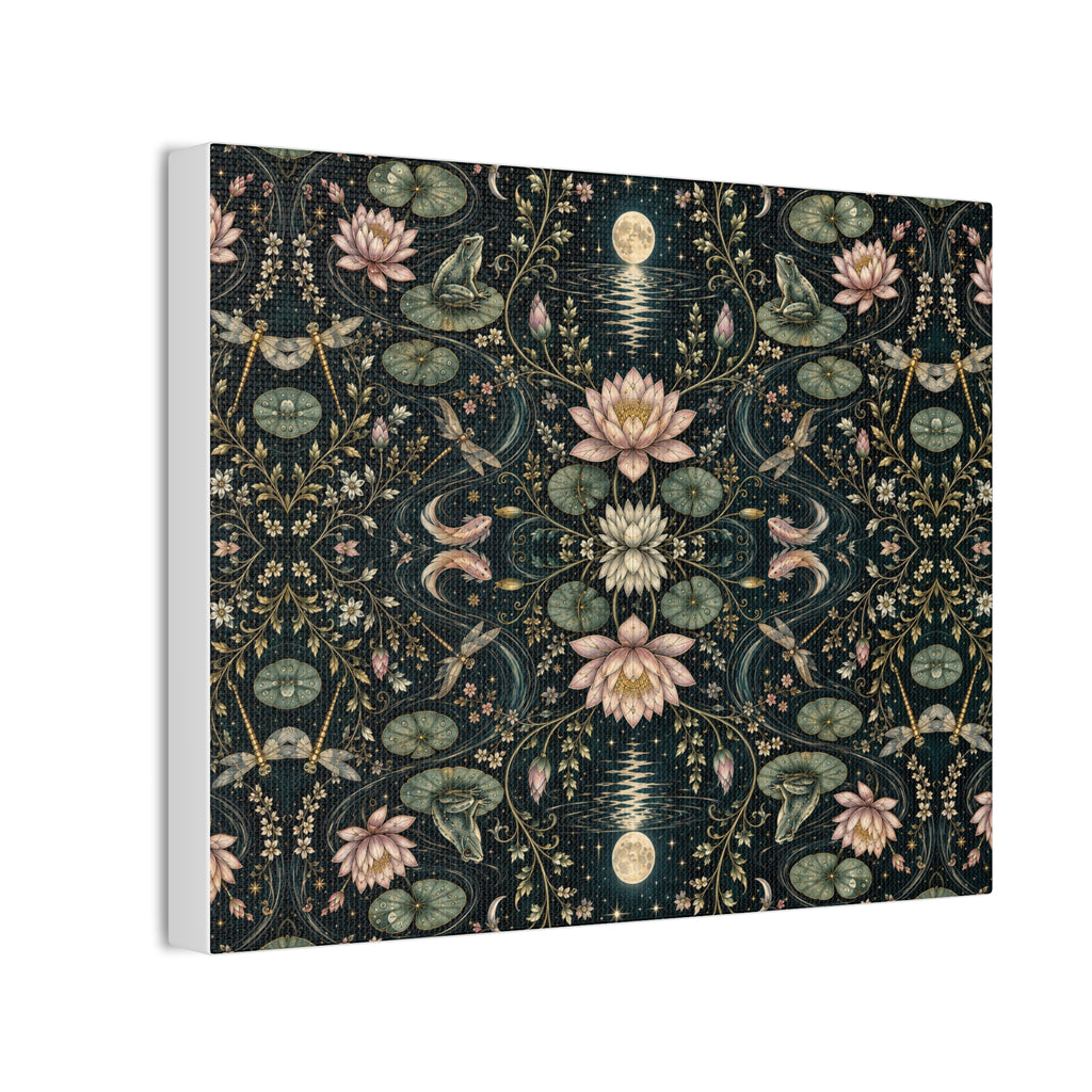 Nymphaea Nocturne Nocturne Stretched Canvas