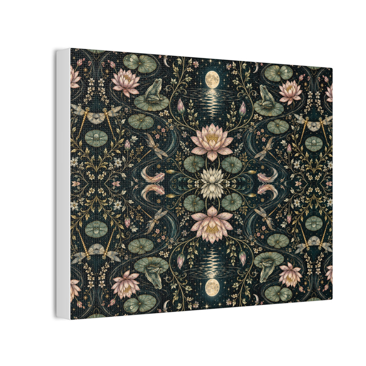 Nymphaea Nocturne Nocturne Stretched Canvas