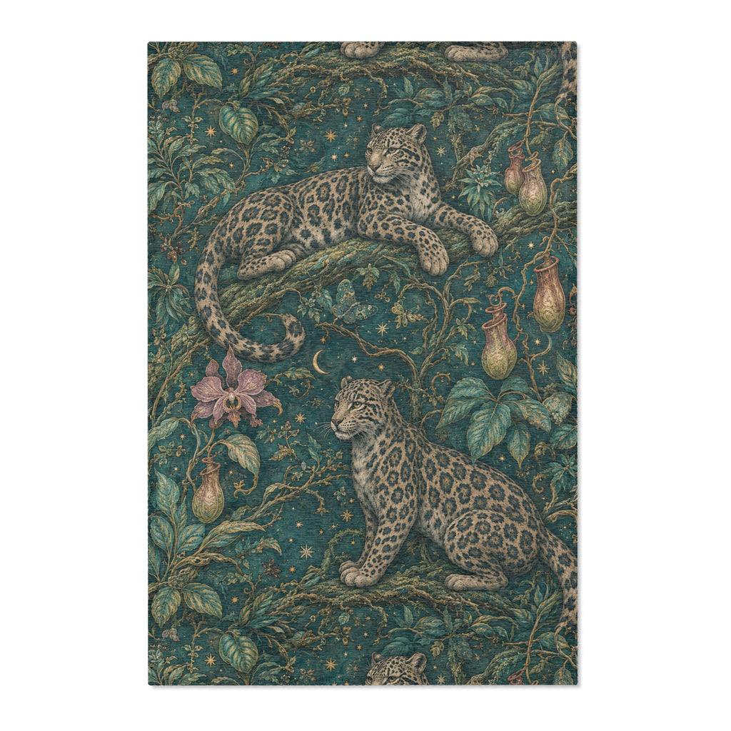 Cloud Leopard Reverie Verdigris Area Rug