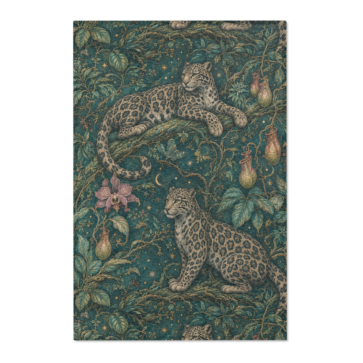 Cloud Leopard Reverie Verdigris Area Rug