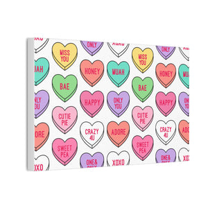 Candy Heart Stretched Canvas