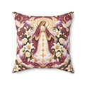 Marian Radiance Rose Dawn Centered Mary Decorative Pillow