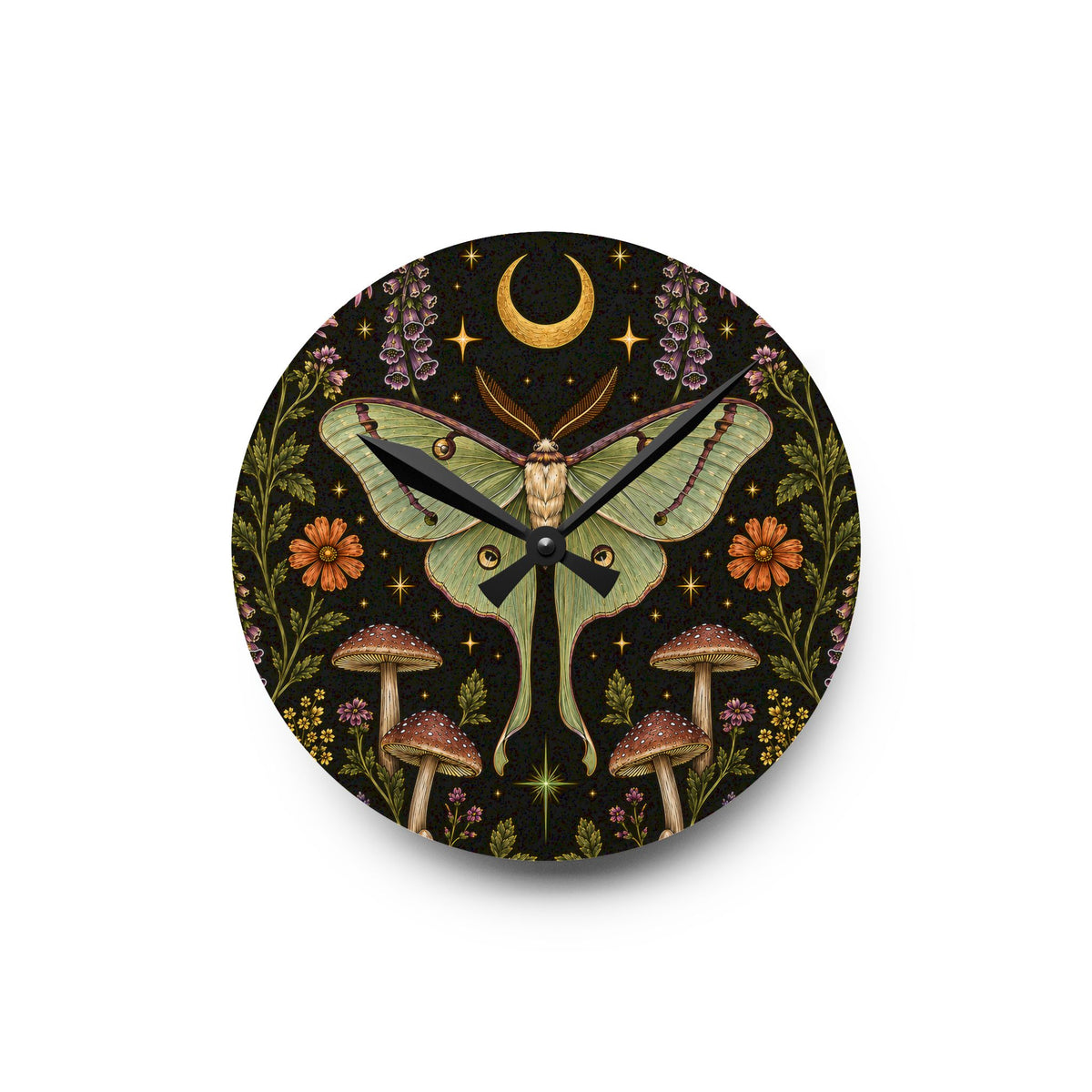 Luna Apothecary Nocturne Acrylic Wall Clock