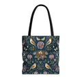 Botanical Bird's Nest Nocturne Tote Bag