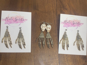 Skeleton Hand Earrings