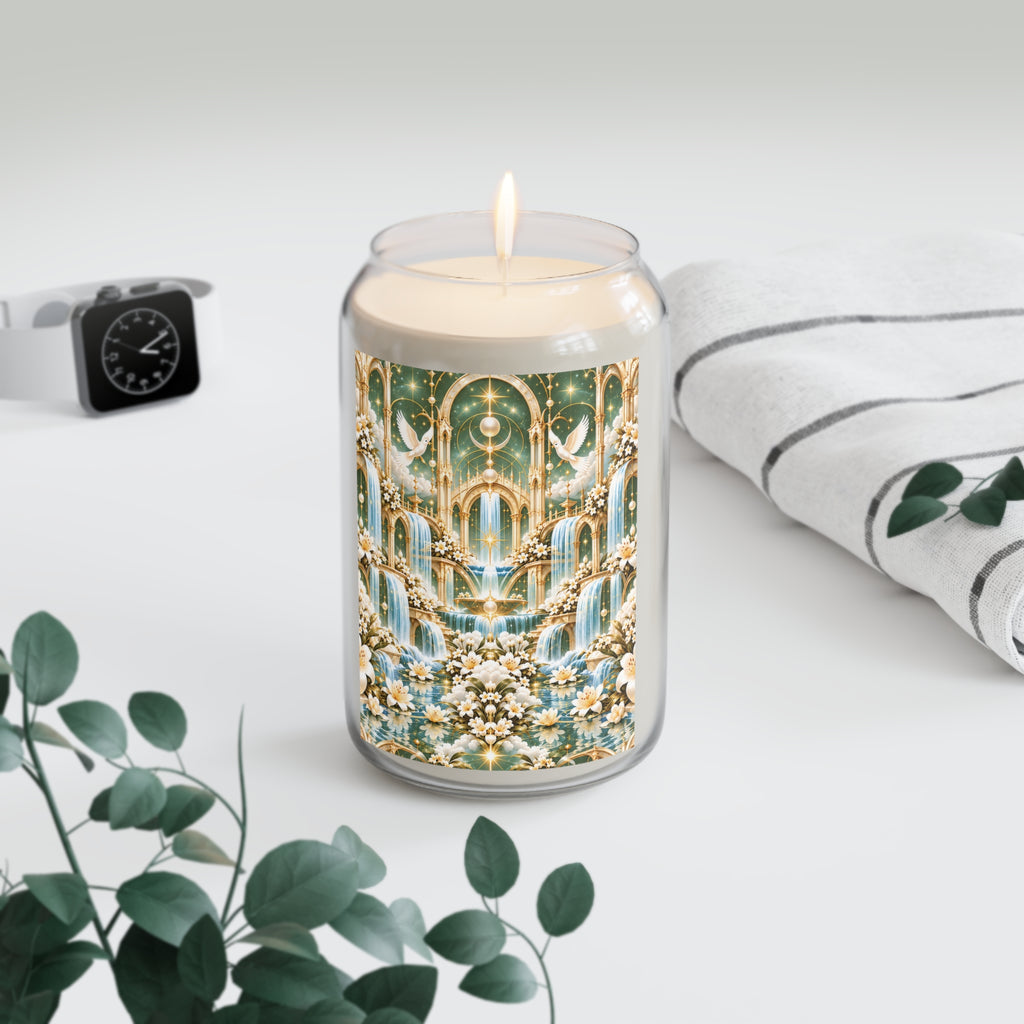 Living Waters Sanctuary Soft Sage Gold Luxe Candle