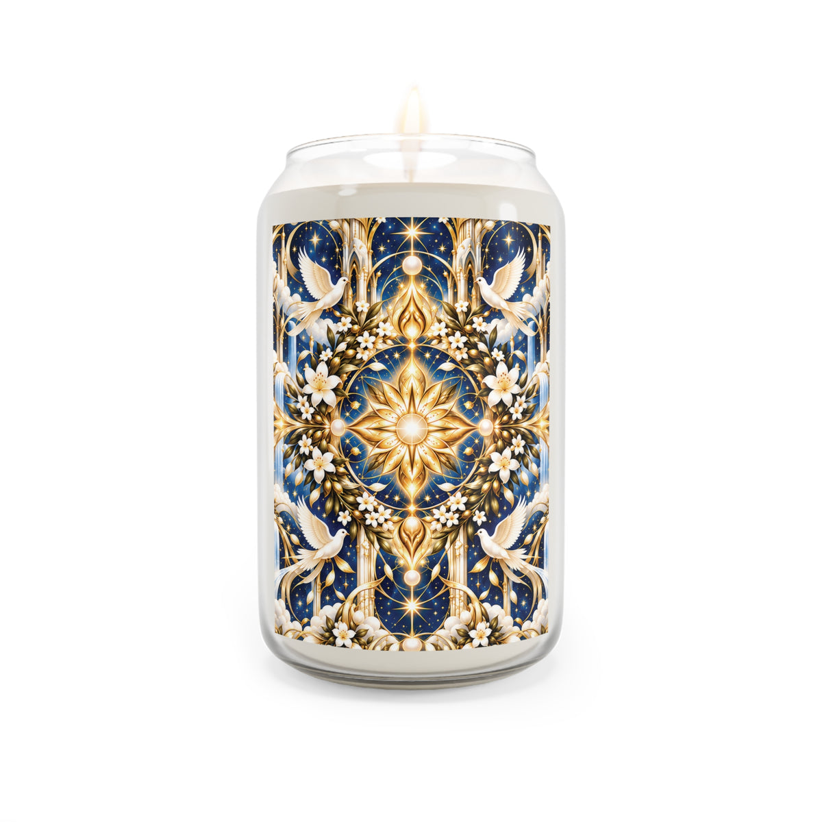 Divine Light Mandala Celestial Blue Luxe Candle