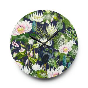 Goddess Pond Acrylic Wall Clock