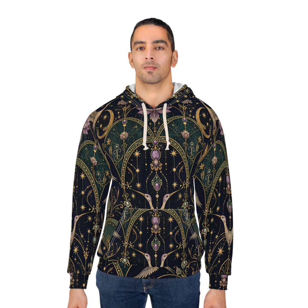 Celestial Aviary Nocturne Pullover Hoodie
