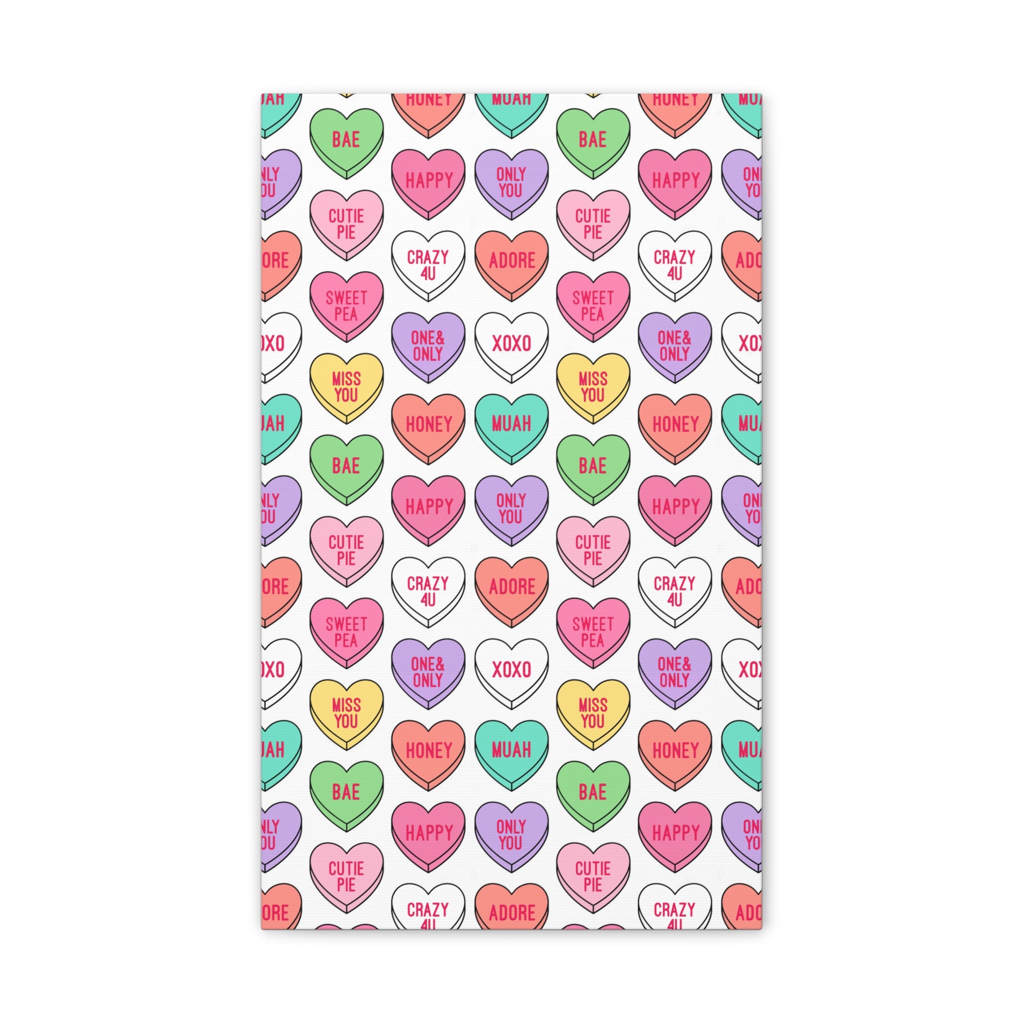 Candy Heart Stretched Canvas