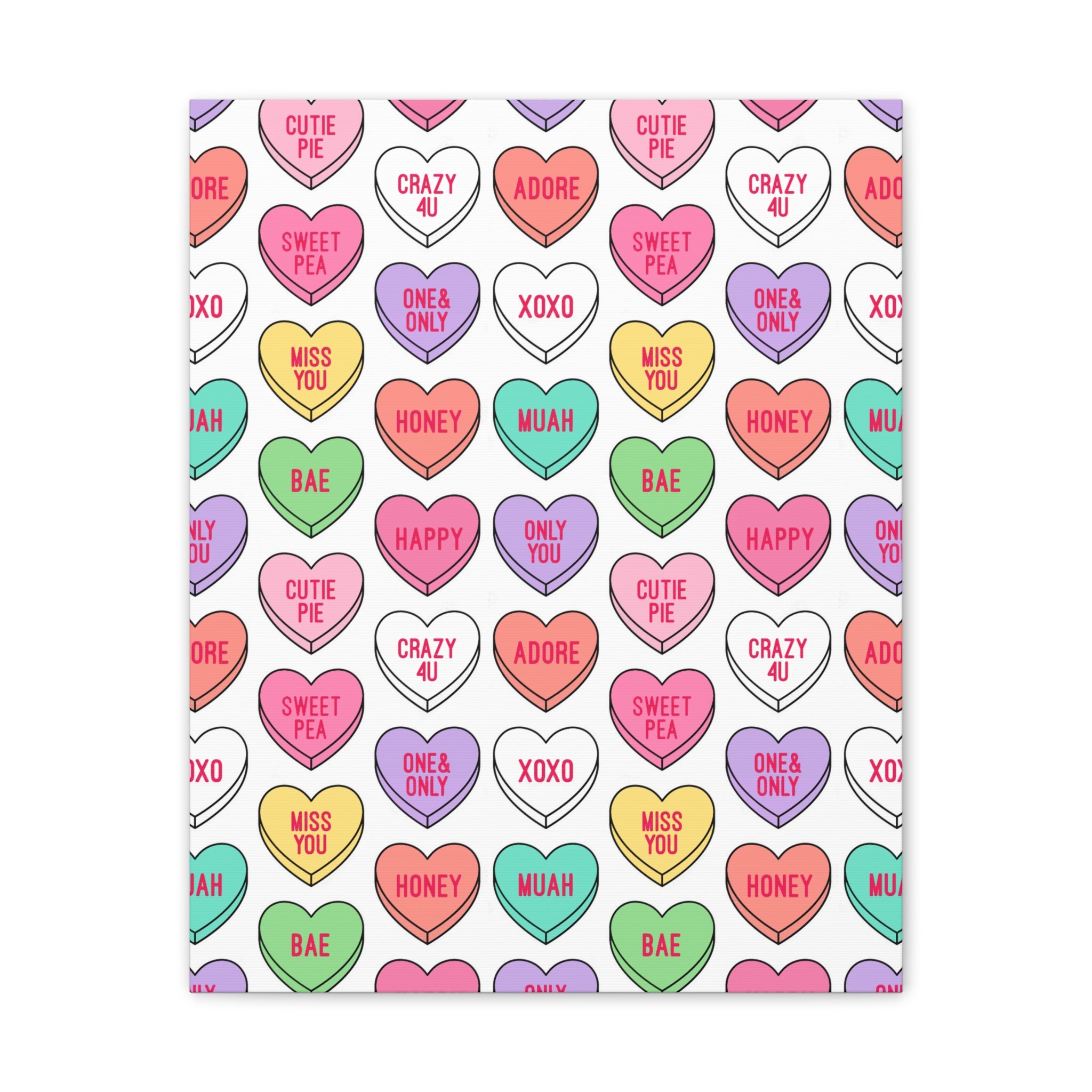 Candy Heart Stretched Canvas