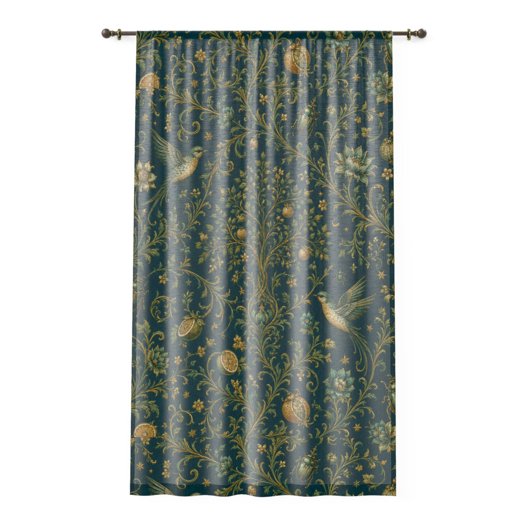Sacred Canopy Verdigris Window Curtain