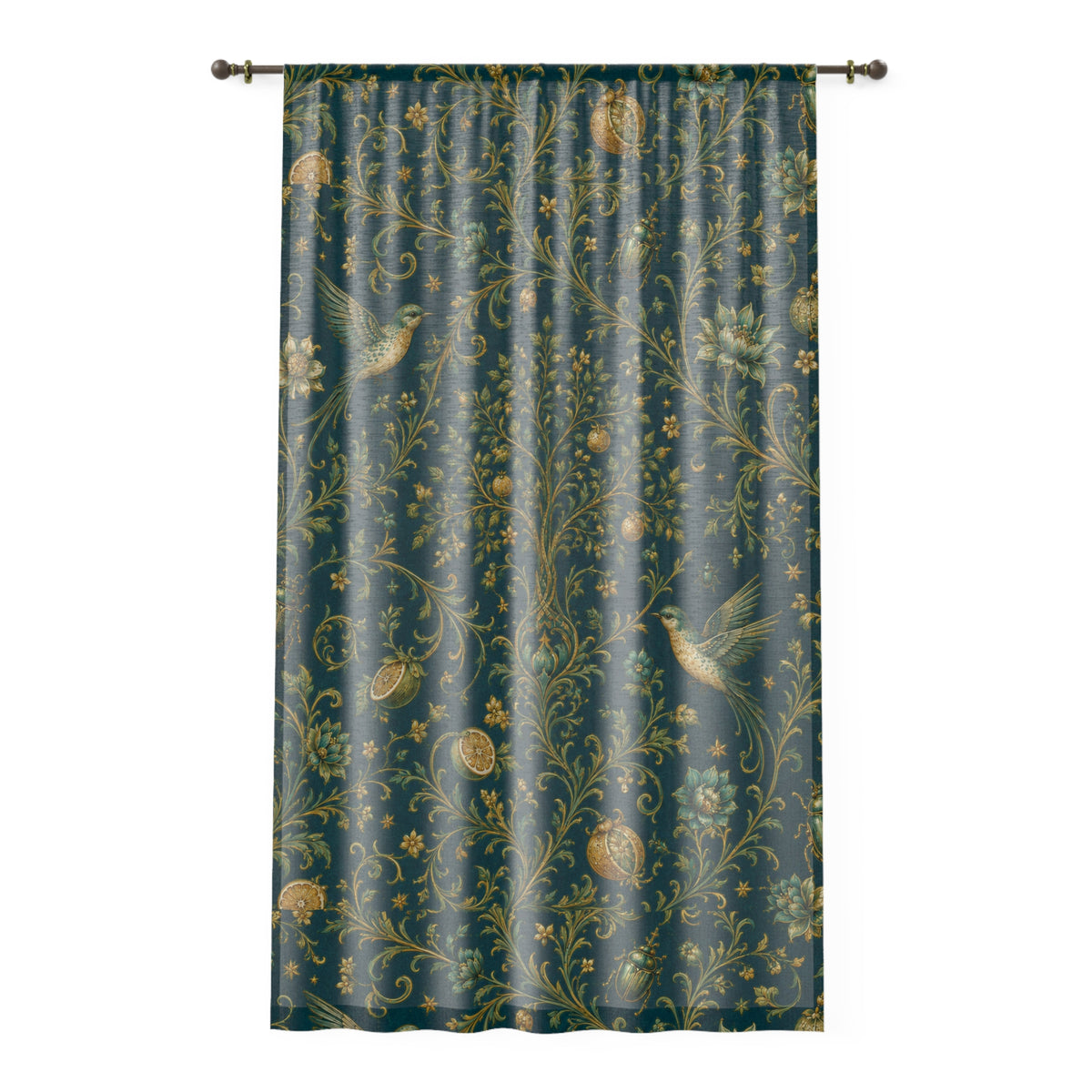 Sacred Canopy Verdigris Window Curtain