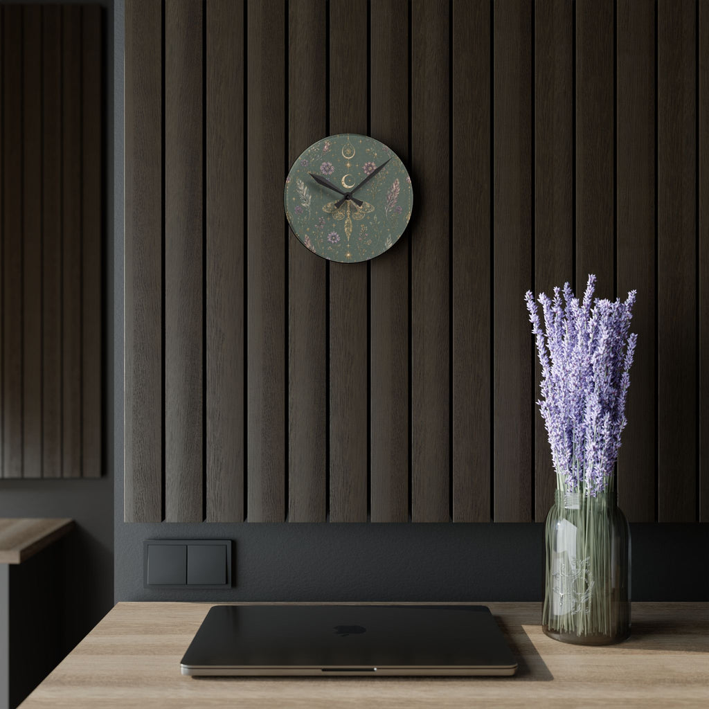 Talisman Moonlight Sage Acrylic Wall Clock