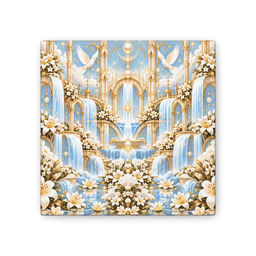 Living Waters Sanctuary Moonstone Ivory 8-inch Canvas