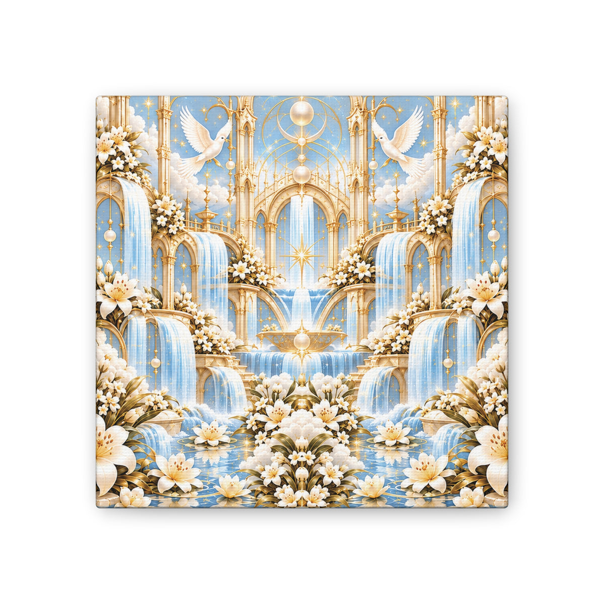 Living Waters Sanctuary Moonstone Ivory 8-inch Canvas