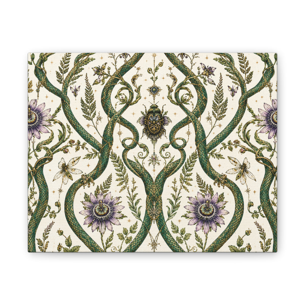 Serpent Conservatory Garden Mist Stretched Canvas