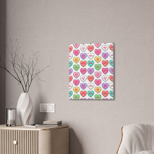 Candy Heart Stretched Canvas