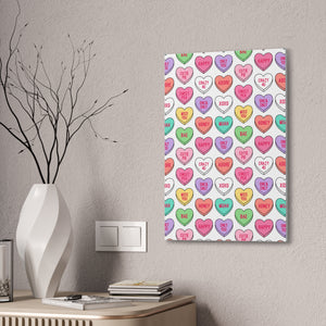 Candy Heart Stretched Canvas