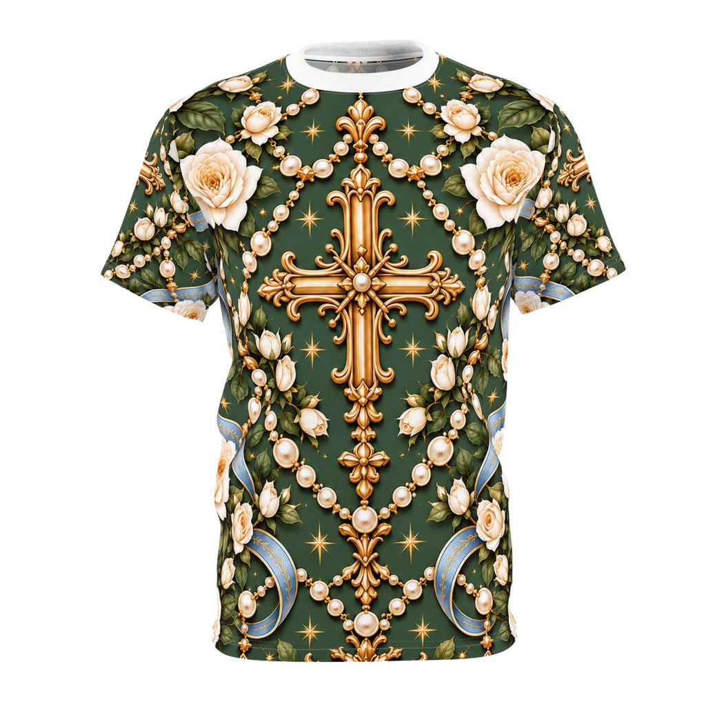 Rosary of Light Sage Blue All-over-print T-Shirt