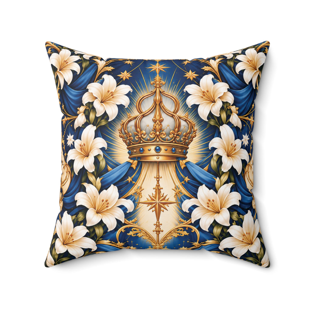 Queen of Heaven Royal Blue Decorative Pillow