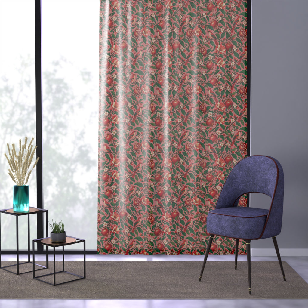 Gilded Orchard Pink Orchard Window Curtain