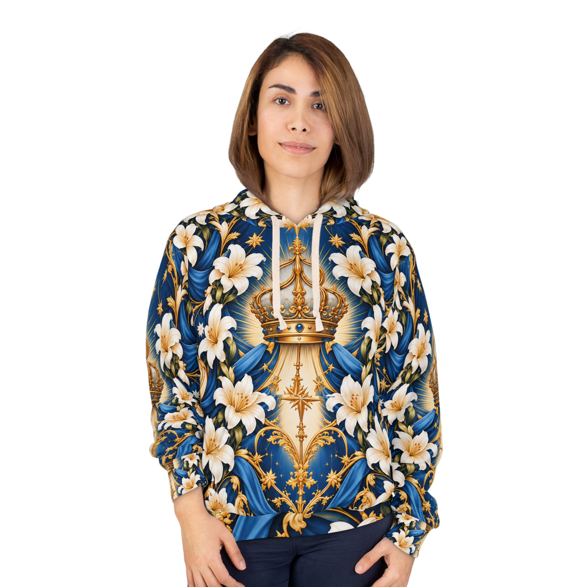 Queen of Heaven Royal Blue Pullover Hoodie