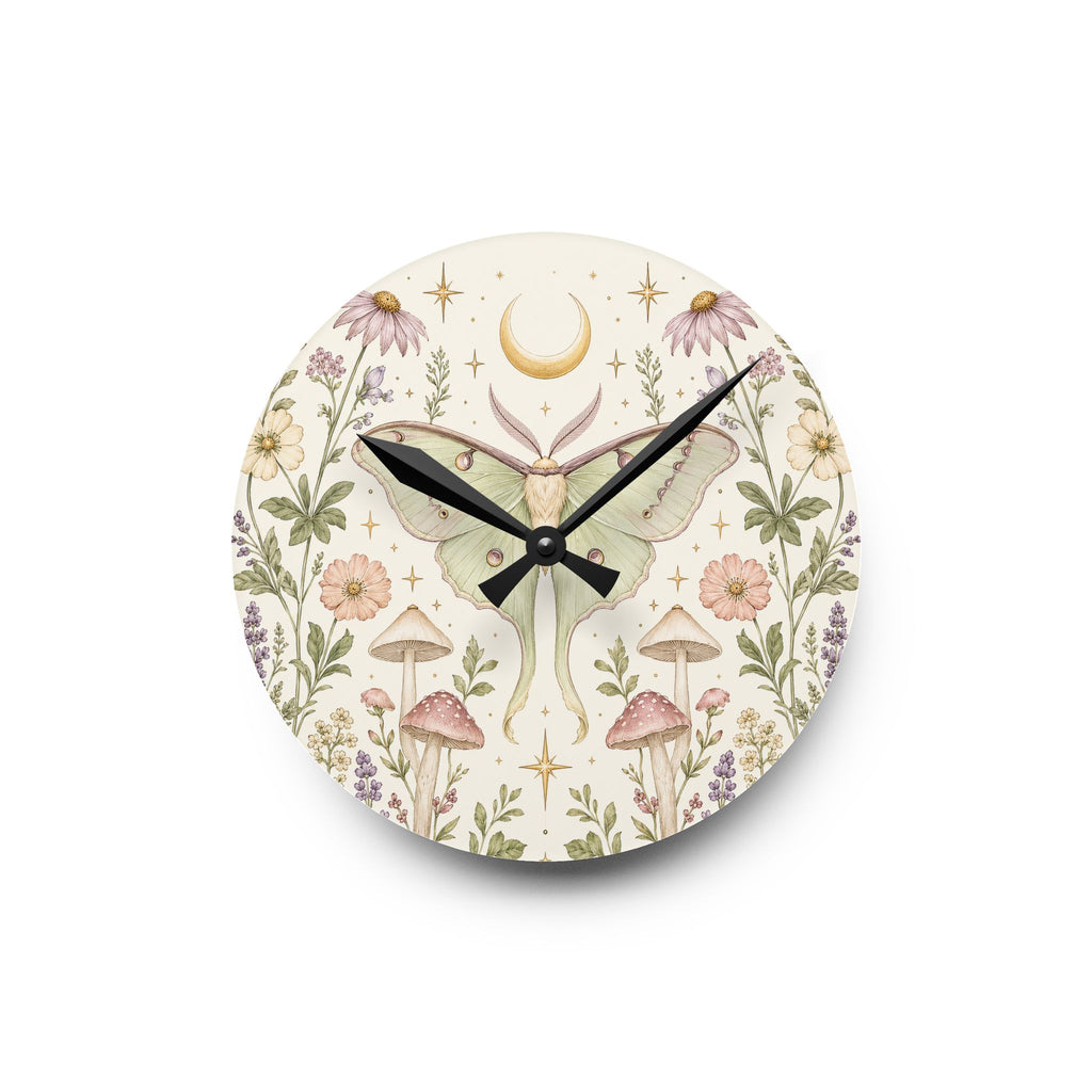 Luna Apothecary Moon Milk Acrylic Wall Clock