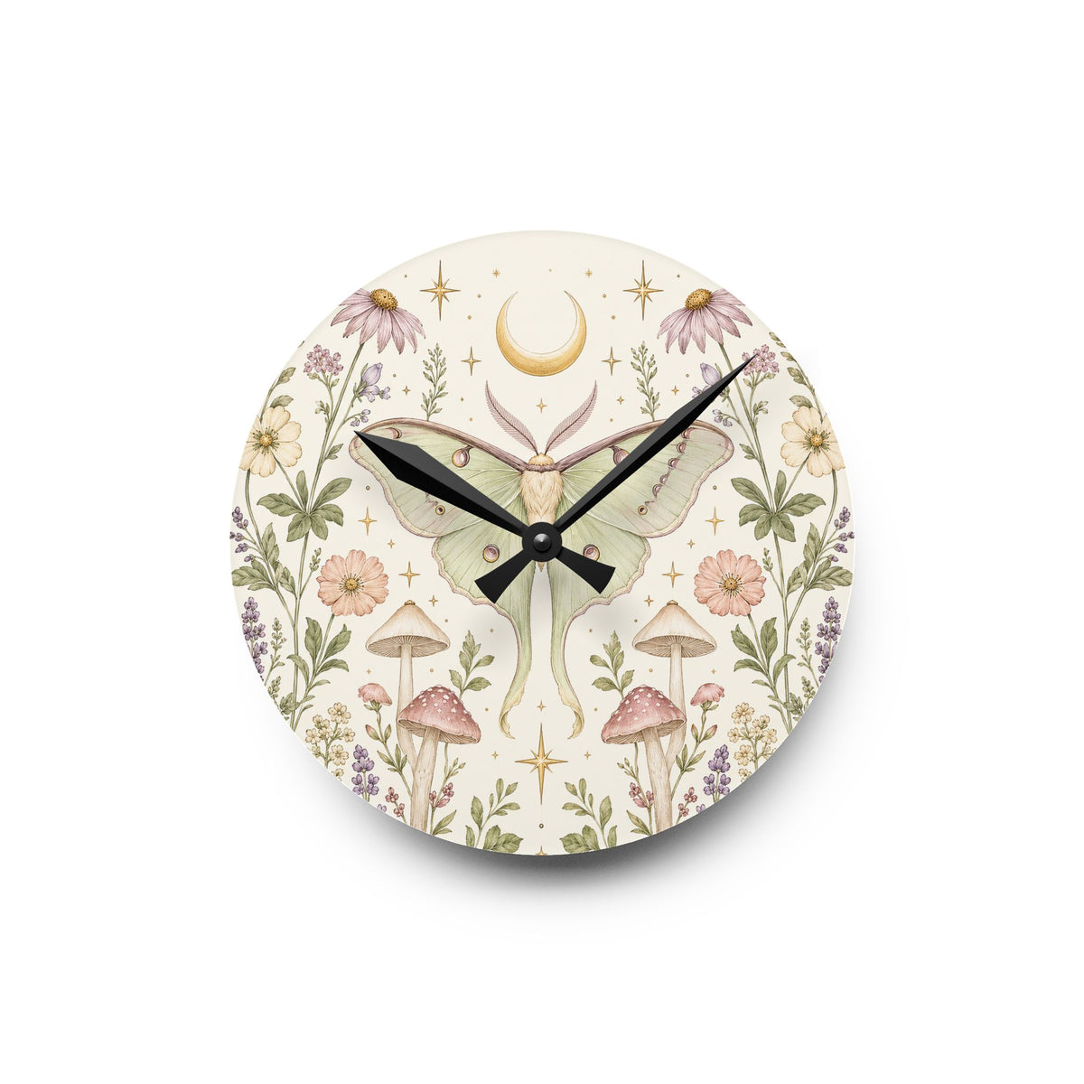 Luna Apothecary Moon Milk Acrylic Wall Clock