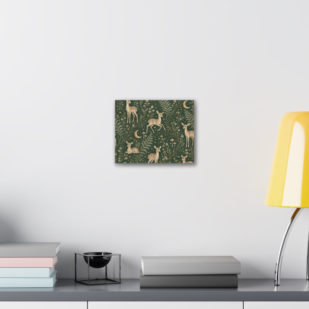 Astral Fawn Forest Stretched Canvas