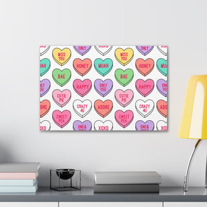 Candy Heart Stretched Canvas