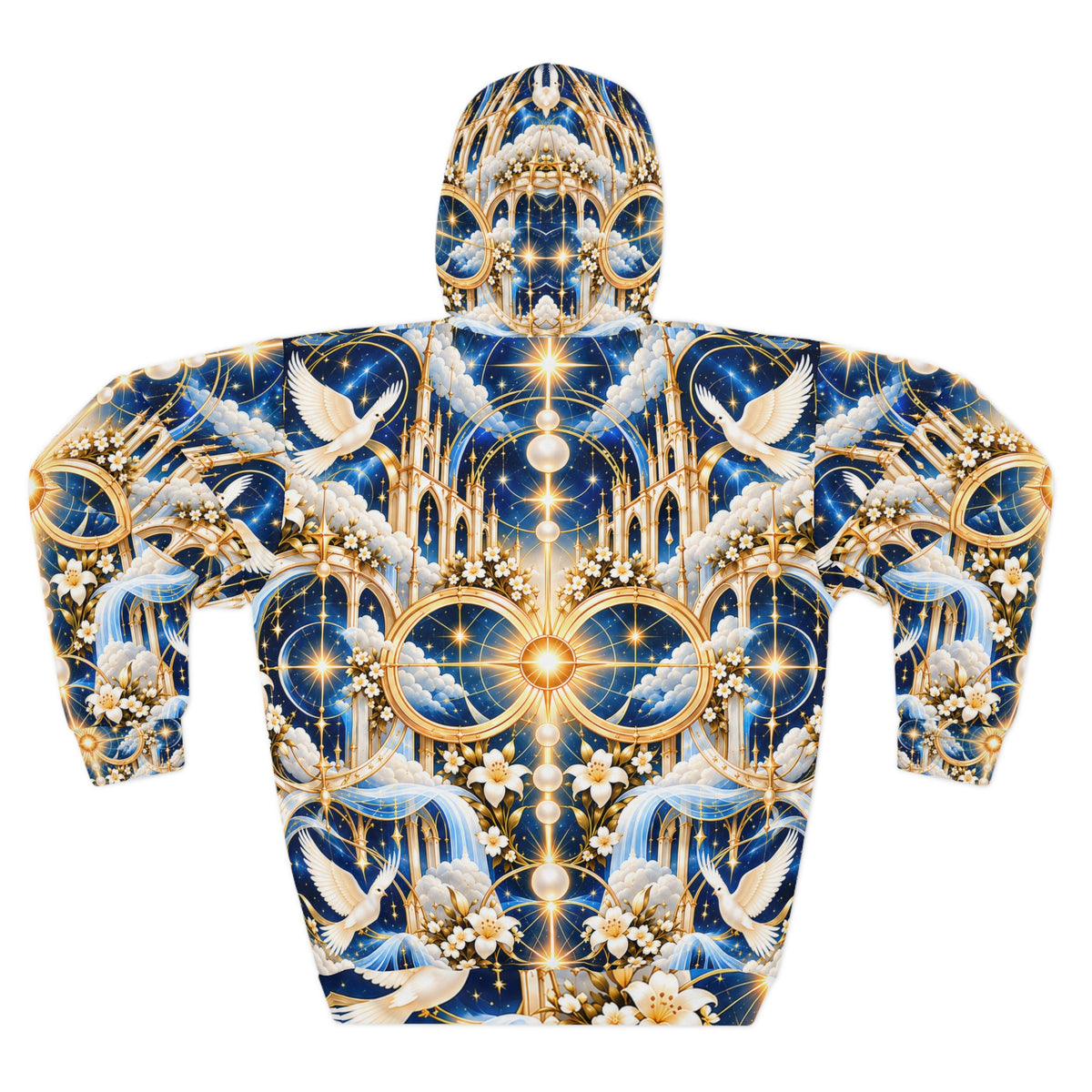 Cathedral of Light Celestial Blue Pullover Hoodie