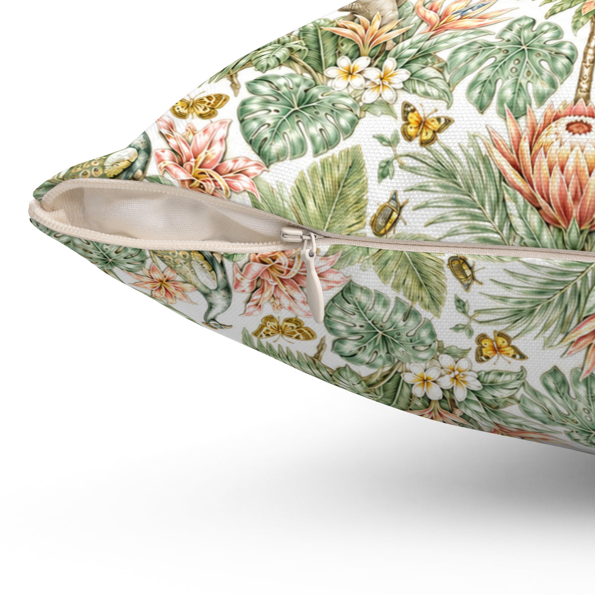 Mystic Jungle Ivory Eden Decorative Pillow