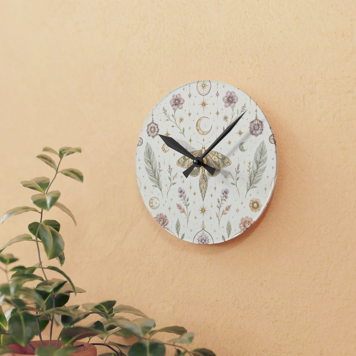 Talisman Moonlight Moon Milk Acrylic Wall Clock