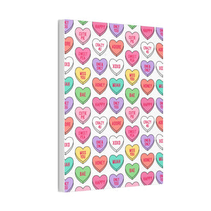 Candy Heart Stretched Canvas