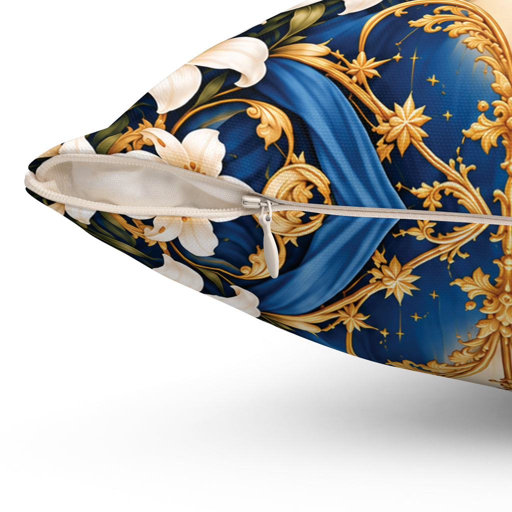 Queen of Heaven Royal Blue Decorative Pillow