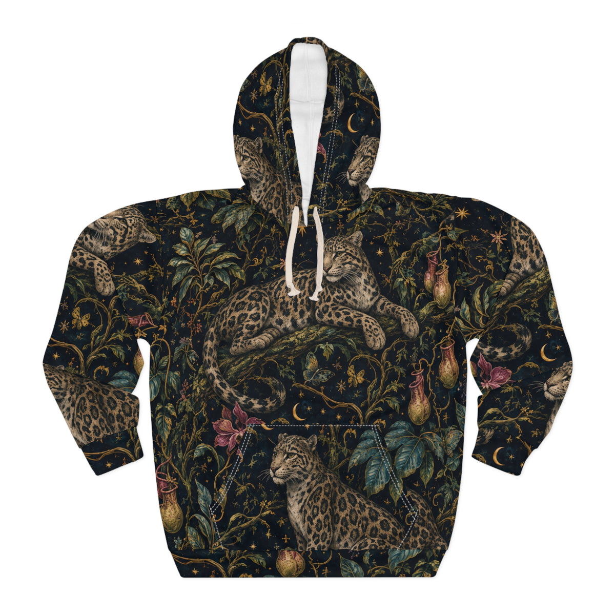 Cloud Leopard Reverie Nocturne Pullover Hoodie