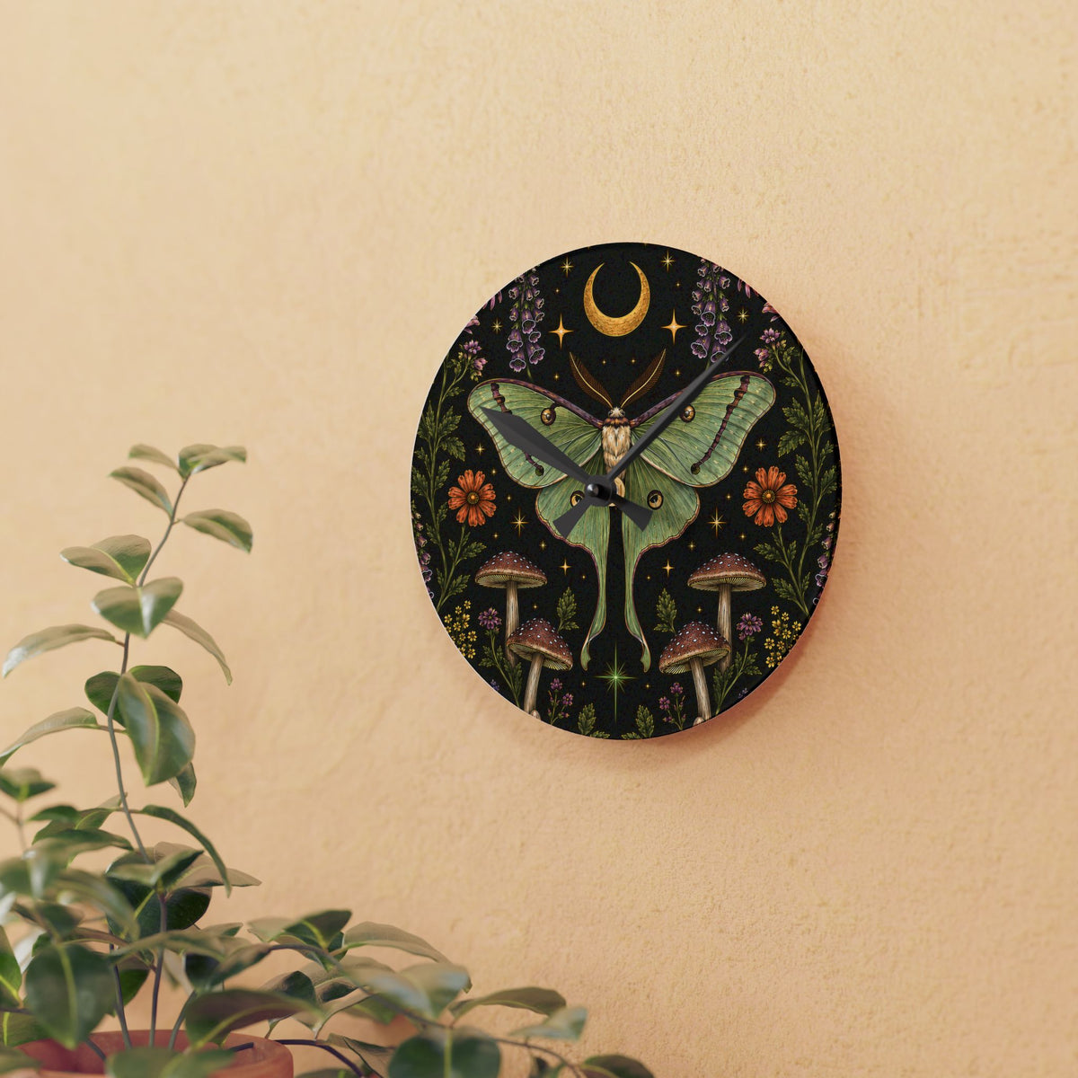 Luna Apothecary Nocturne Acrylic Wall Clock
