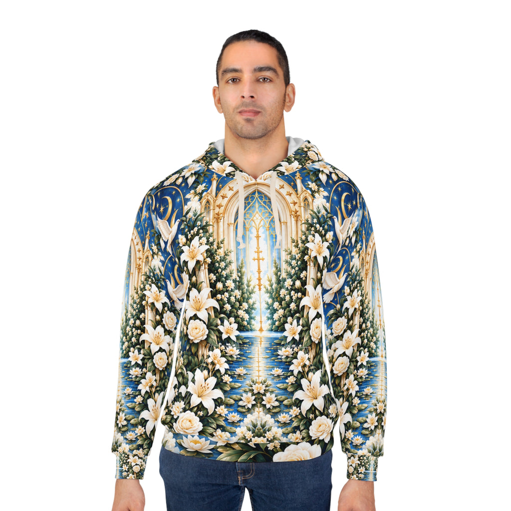 Immaculate Garden Marian Blue Pullover Hoodie